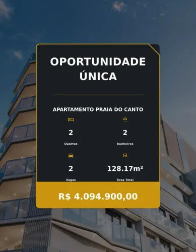 Cobertura Duplex Exclusiva em Praia do Canto - Agende sua Visita!