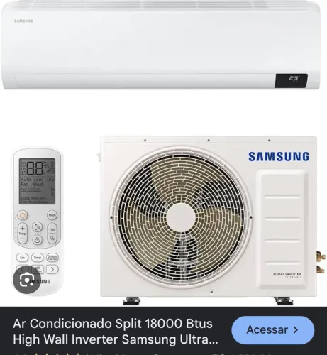 AR CONDICIONADO SAMSUNG 18000 Btus INVERTER WindFree