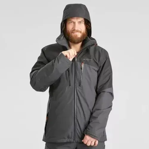 jaqueta masculina de trilha 3 em 1 sh500 quechua preta
