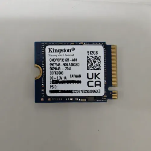 SSD Kingston 512GB M.2 2230 NVMe PCIe Gen4 x4 (Steam Deck, Rog Ally, Notebook, PC))