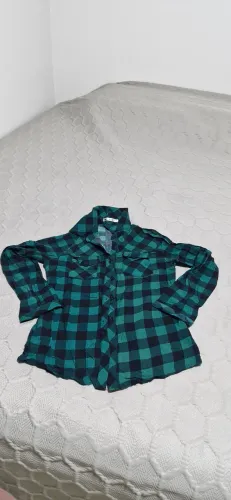 Blusa quadriculada tamanho P
