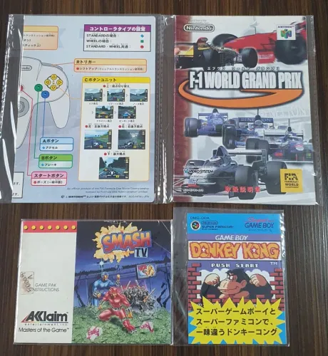 LOTE MANUAIS NINTENDO NES N64 GAME BOY