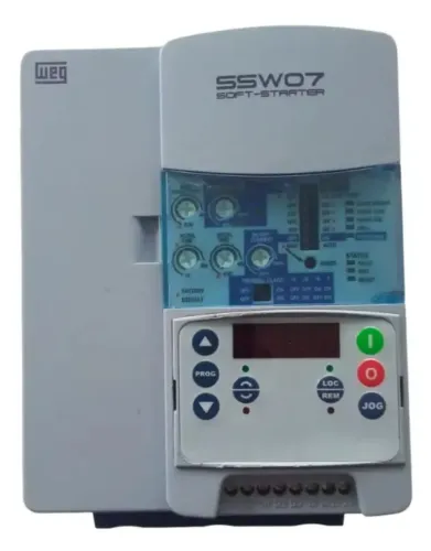 Chave de partida  com IHM para motores trifásico até 61a logado 220v 380v ou 440v