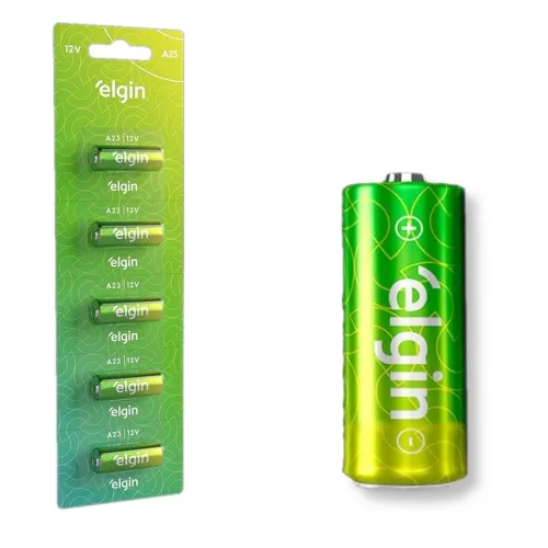 Baterias Elgin 23a 12v A23 Alcalina Para Controle Portão 