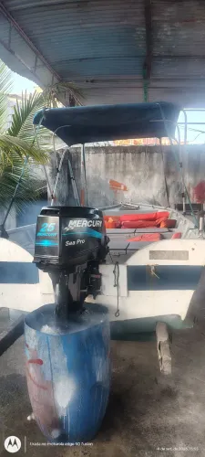 barco de fibra motor 25hp