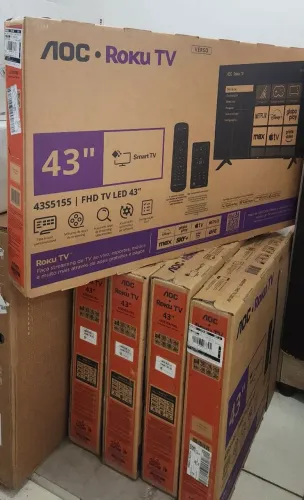 Smart TV AOC 43? Full HD Roku Nova com Nota Fiscal - R$ 1.350 à Vista