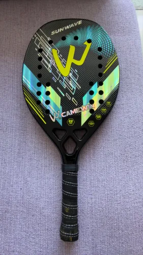 Raquete Beach Tennis Camewin Sunwave - Pouco Usada - R$ 200