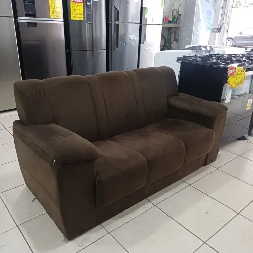 Sofá 3 Lugares Marrom BARATO