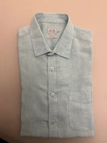 Camisa 100% linho Richards manga longa