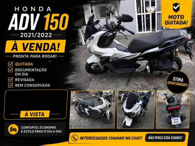 Honda ADV 150 2021 - Impecável, Quitada e Pronta para Rodar!