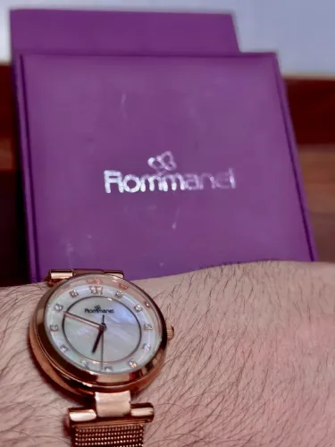 Relogio Rommanel Analogico Social Rose