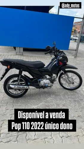 Pop 110 moto extra unico dono