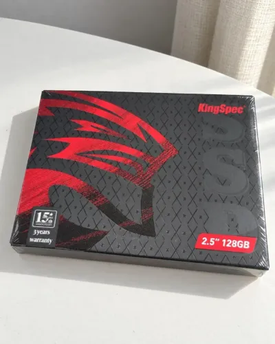 SSD KingSpec 128GB 2.5 SATA III Lacrado - Para Notebook e PC
