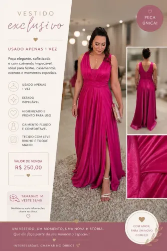 Vestido de festa - apenas 1 uso