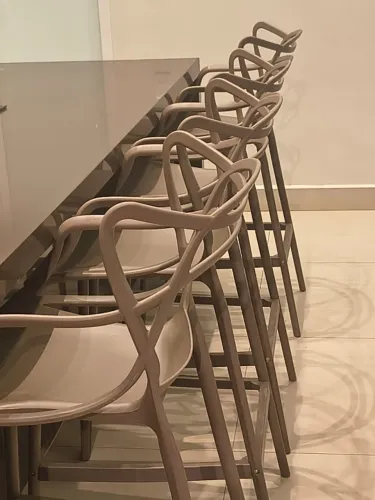 Kit com 4 Banquetas Allegra (Altas)