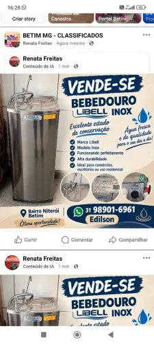 Bebedouro inox