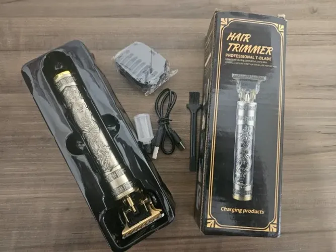 Máquina de Cortar Cabelo Dragão Hair Trimmer Profissional T-Blade
