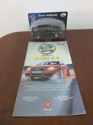 Carro em miniatura Audi A4 da coleção Super Carros da Maisto