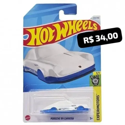 HotWheels Porsche 911 Carrera (Chaveiro)