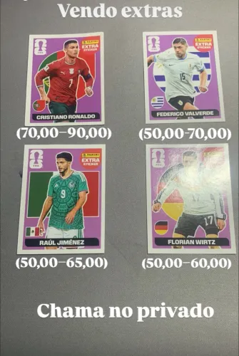 Kit de figurinha 2026 extras