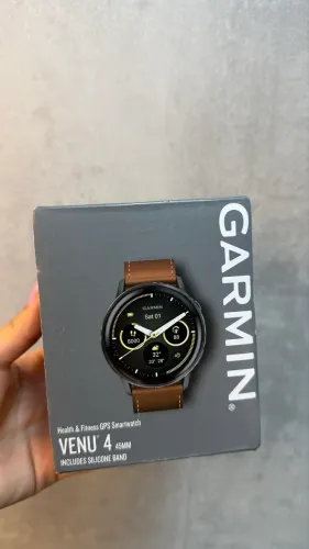 Garmin venu 4 45mm novo (+ pulseira de couro) (1 ano de garantia) (LOJA FÍSICA)