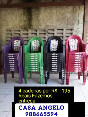 CADEIRA PLASTICA IDEAL PARA VARANDA