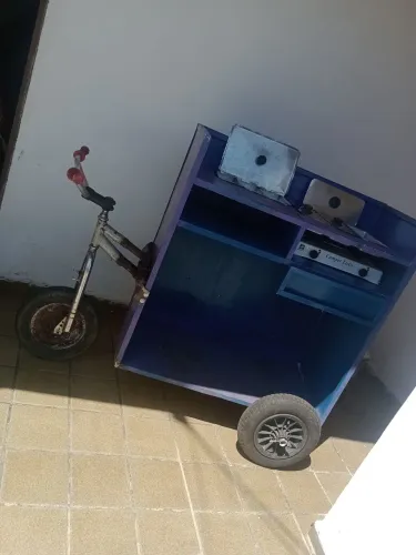 Carro cachorro quente a gas