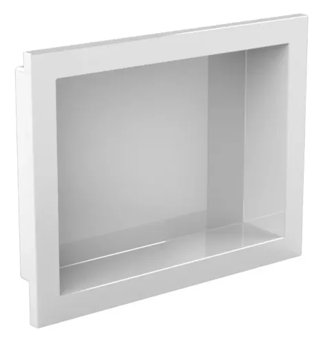 Nicho de embutir banheiro 30x40 cm branco Metasul