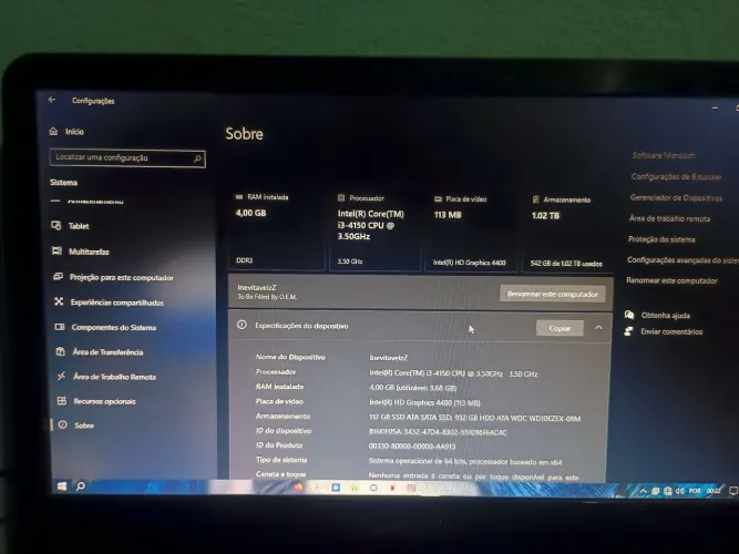 Pc ótimo para estudos e jogos leves 