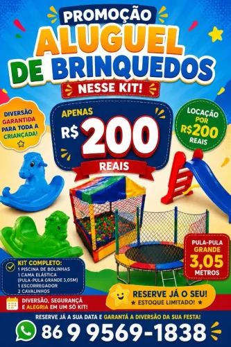 Aluguel de brinquedos para festas