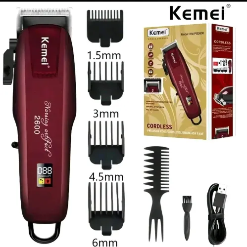 Máquina de cortar cabelo profissional Kemei PG2600