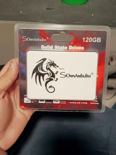 Ssd 120gb somnambulist sata 3 novo, entrego