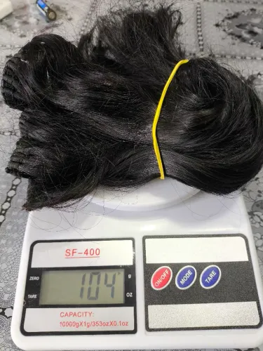3 Faixa de cabelo humano com 30 cm cada