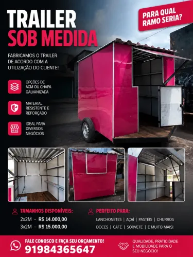TRAILER SOB MEDIDA - FABRICAÇÃO PRÓPRIA