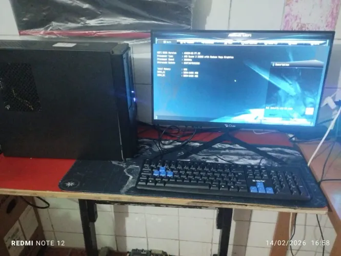 Computador completo Ryzen 3 2200g + monitor ,mouse e teclado (melhor preço)