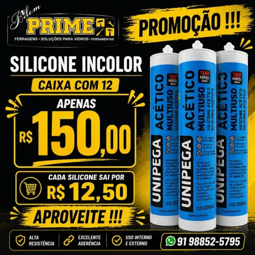 Silicone Acético. 