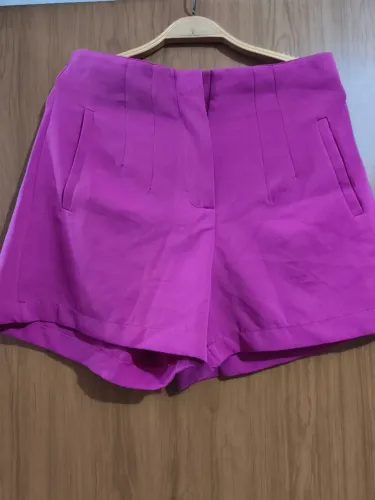 Shorts em alfaiataria novo na etiqueta Tam G