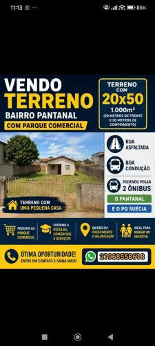 Vendo terreno com uma pequena casa precisando de uma reforma