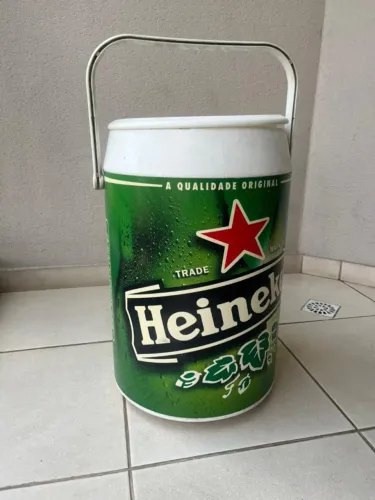 Cooler Térmico Com Alça Térmoplastico Verde 42 Latas