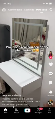 Vendo penteadeira e espelho de led