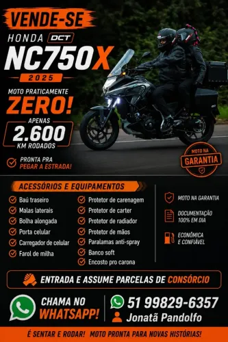 Honda NC 750x Zerada.