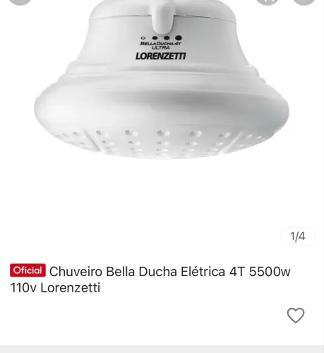 Chuveiro eletrico 110v 