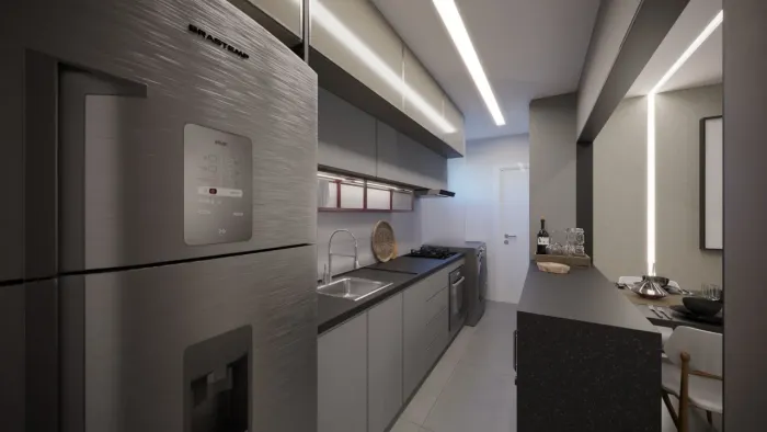 Apartamento pronto para morar, 3 quratos, suíte e 2 vagas de garagem, na TORRE.