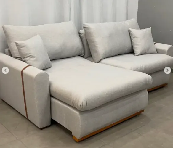 Sofá simples entrega rápida no linho 1,80m
