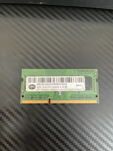 Memória RAM HBS 2GB DDR3 1333MHz PC3-10600S Notebook
