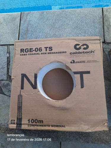 Cabo coaxial Roge 06 200mt