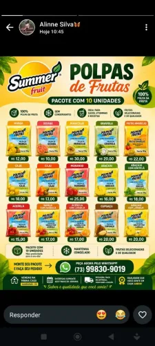 Polpas de frutas
