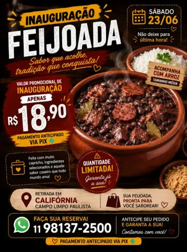 Feijoada 23/06 