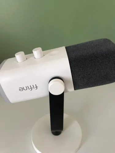 Microfone AM8 XLR/USB Streamer Fifine Branco Novo
