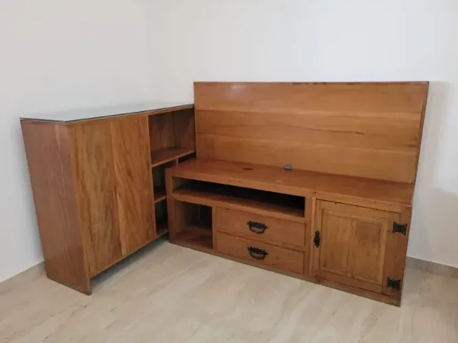 Conjunto Moveis Madeira de Demolição